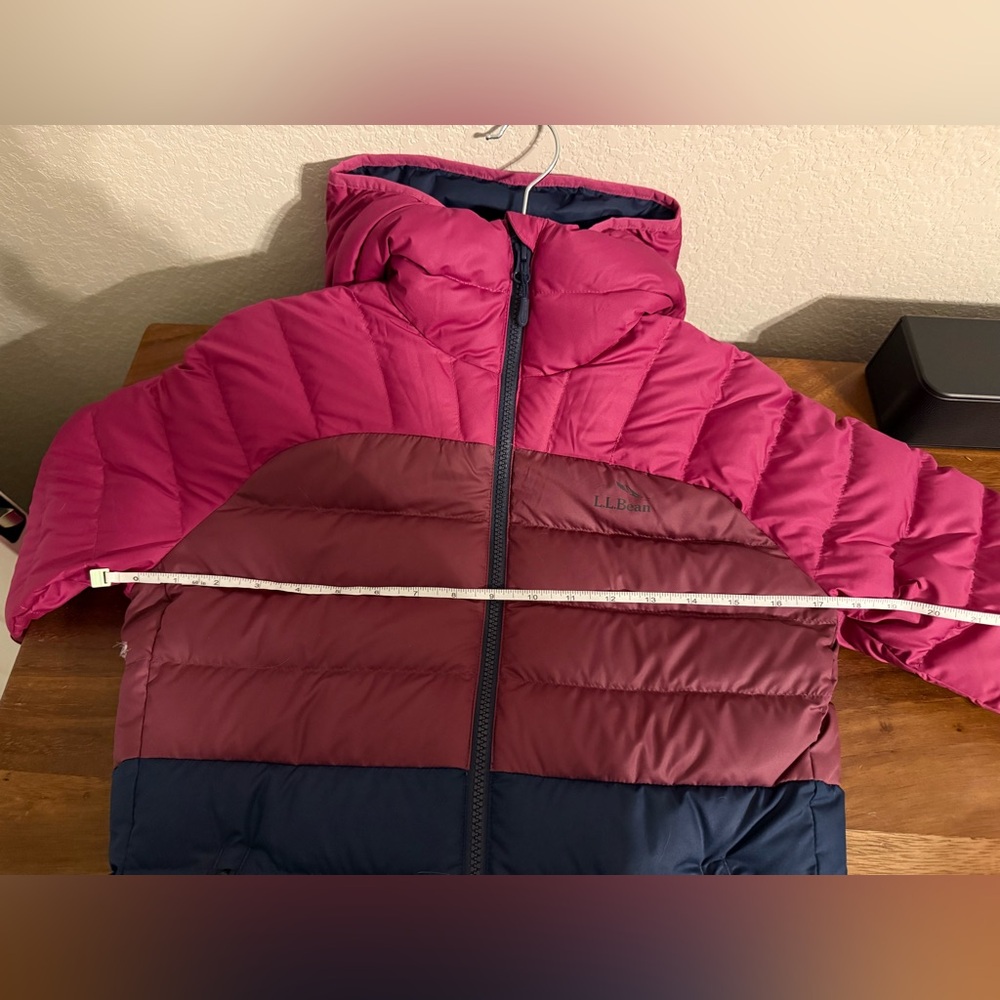 LLBean Women’s Bean’s Down Jacket Colorblock XS - Picture 6 of 7